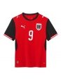 Moške Nogometnih dresov Avstrija Marcel Sabitzer #9 Domači SP 2026 Kratki rokavi Moške Nogometnih dresov Avstrija Marcel Sabitzer #9 Domači SP 2026 Kratki rokavi